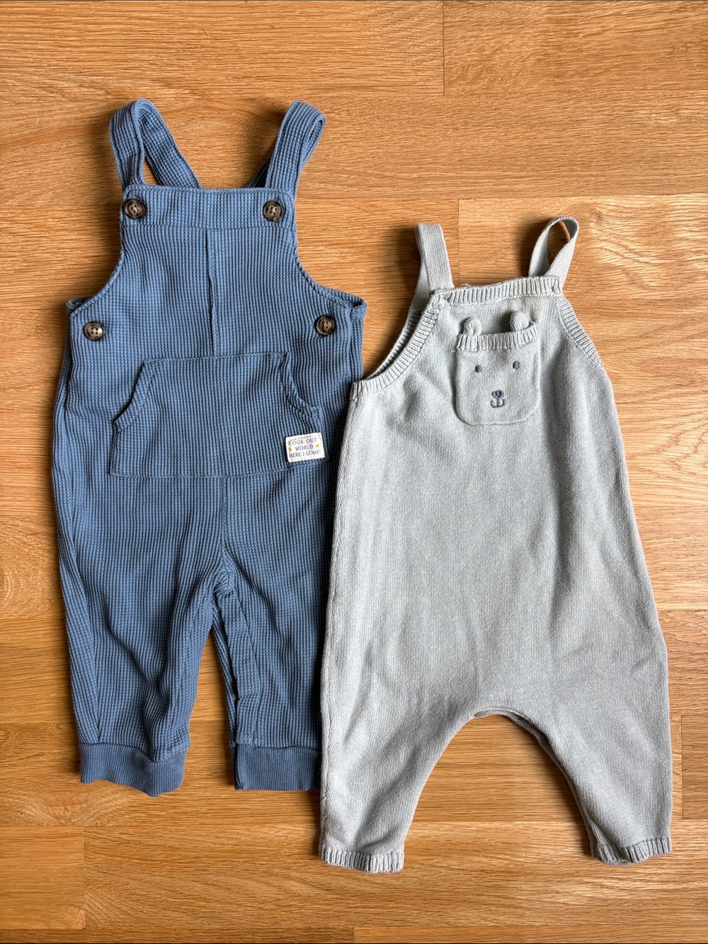 CARTERS | Blue Baby Overalls Set of 2